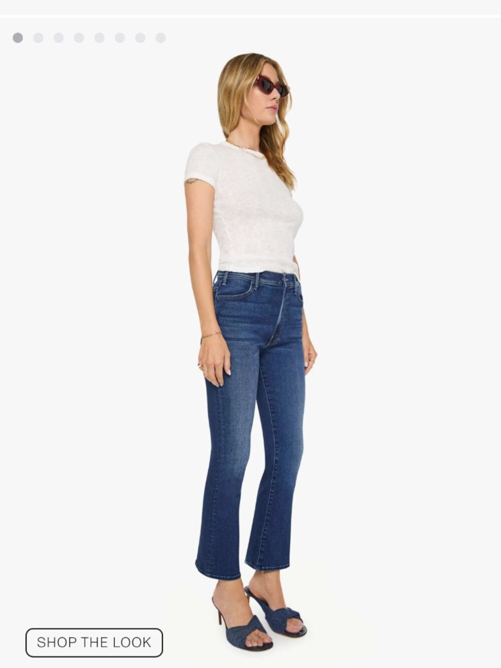 MOTHER The Hustler High Rise Ankle Jeans in Taking Chances